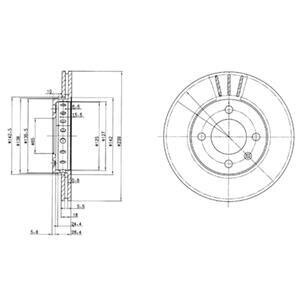 Гальмівний диск Delphi BG2982