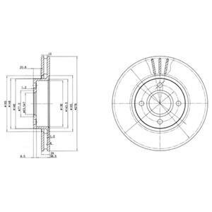 Гальмівний диск Delphi BG3056