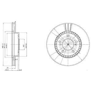 Гальмівний диск Delphi BG3061