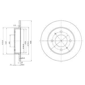 Тормозний диск Delphi BG3070