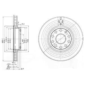 Гальмівний диск Delphi BG3078