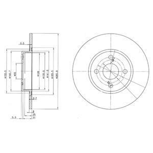 Тормозний диск Delphi BG3186