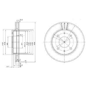 Гальмівний диск Delphi BG3202