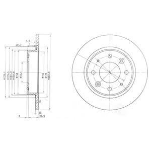 Гальмівний диск Delphi BG3336