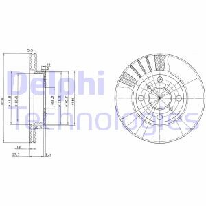 Гальмівний диск Delphi BG3424