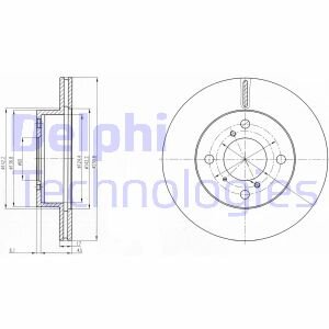 Гальмівний диск Delphi BG3499