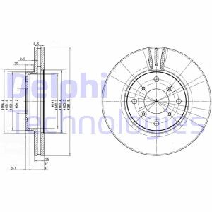 Гальмівний диск Delphi BG3516