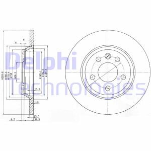 Гальмівний диск Delphi BG3518