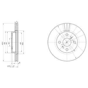 Гальмівний диск Delphi BG3520