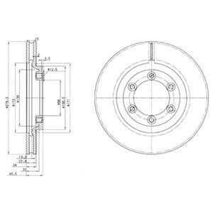 Гальмівний диск Delphi BG3523