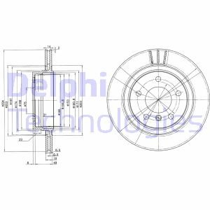 Тормозной диск Delphi BG3530C