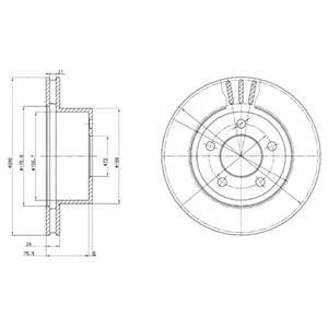 Тормозной диск Delphi BG3533