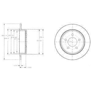 Диск гальмівний Delphi BG3595