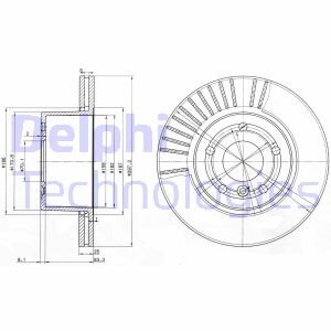 Гальмівний диск Delphi BG3737C