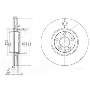 Гальмівний диск Delphi BG3740