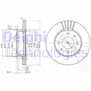 Гальмівний диск Delphi BG3749