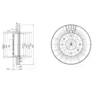 Тормозной диск Delphi BG3750