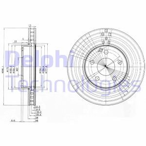 Тормозной диск Delphi BG3755C