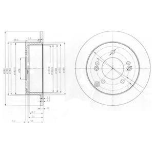 Тормозной диск Delphi BG3799