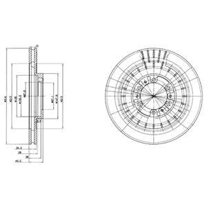 Диск гальмівний Delphi BG3847