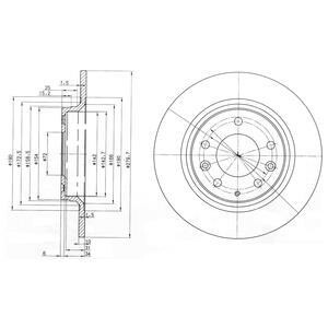 Диск тормозной Delphi BG3875C