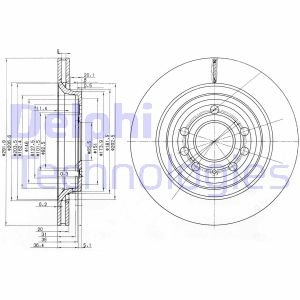 Тормозной диск Delphi BG3886C