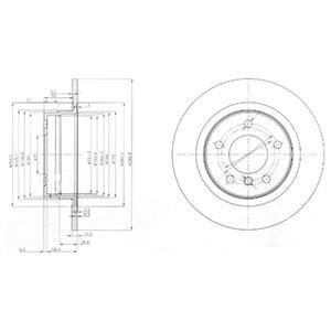 Гальмівний диск Delphi BG3960