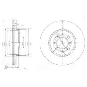 Гальмівний диск Delphi BG3965