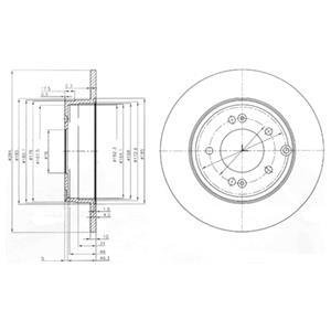 Тормозной диск Delphi BG4012