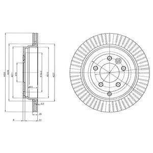 Гальмівний диск Delphi BG4020C