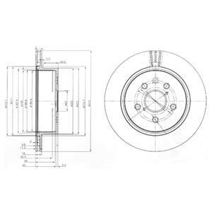 Гальмівний диск Delphi BG4024