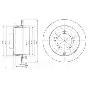 Тормозной диск Delphi BG4037