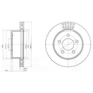 Гальмівний диск Delphi BG4103