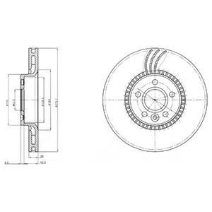 Гальмівний диск Delphi BG4123