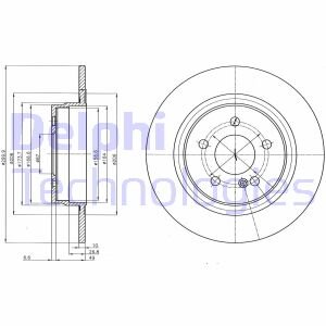 Гальмівний диск Delphi BG4153C