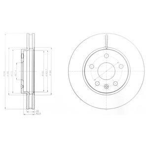 Гальмівний диск Delphi BG4187C