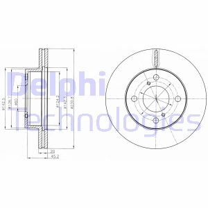 Гальмівний диск Delphi BG4271C