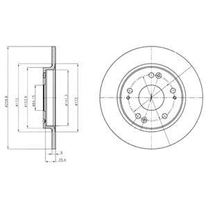 Гальмівний диск Delphi BG4280
