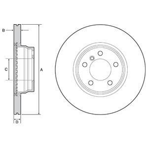 Тормозной диск Delphi BG4458C