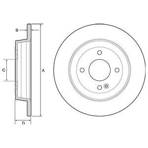 Диск тормозной Delphi BG4564