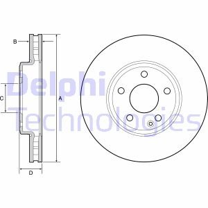 Тормозной диск Delphi BG4646C