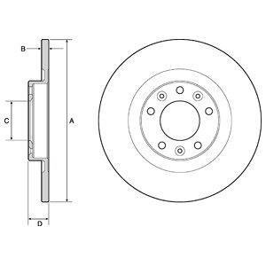 Тормозной диск Delphi BG4662C