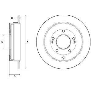 Тормозной диск Delphi BG4767C