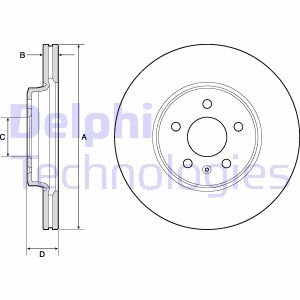 Тормозной диск Delphi BG4799C