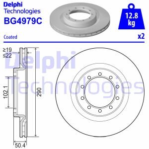 Гальмівний диск Delphi BG4979C