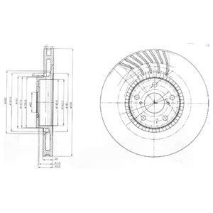 Тормозной диск Delphi BG9011