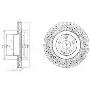 Тормозной диск Delphi BG9057