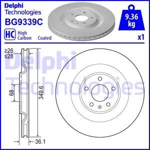 Гальмівний диск Delphi BG9339C
