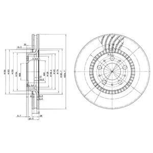 Гальмівний диск Delphi BG9514