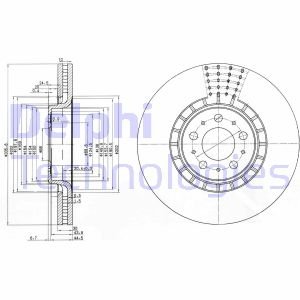 Тормозной диск Delphi BG9783C